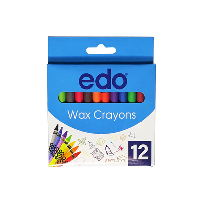 Marlin Crayons 12Pc 8Mm Wax Edo