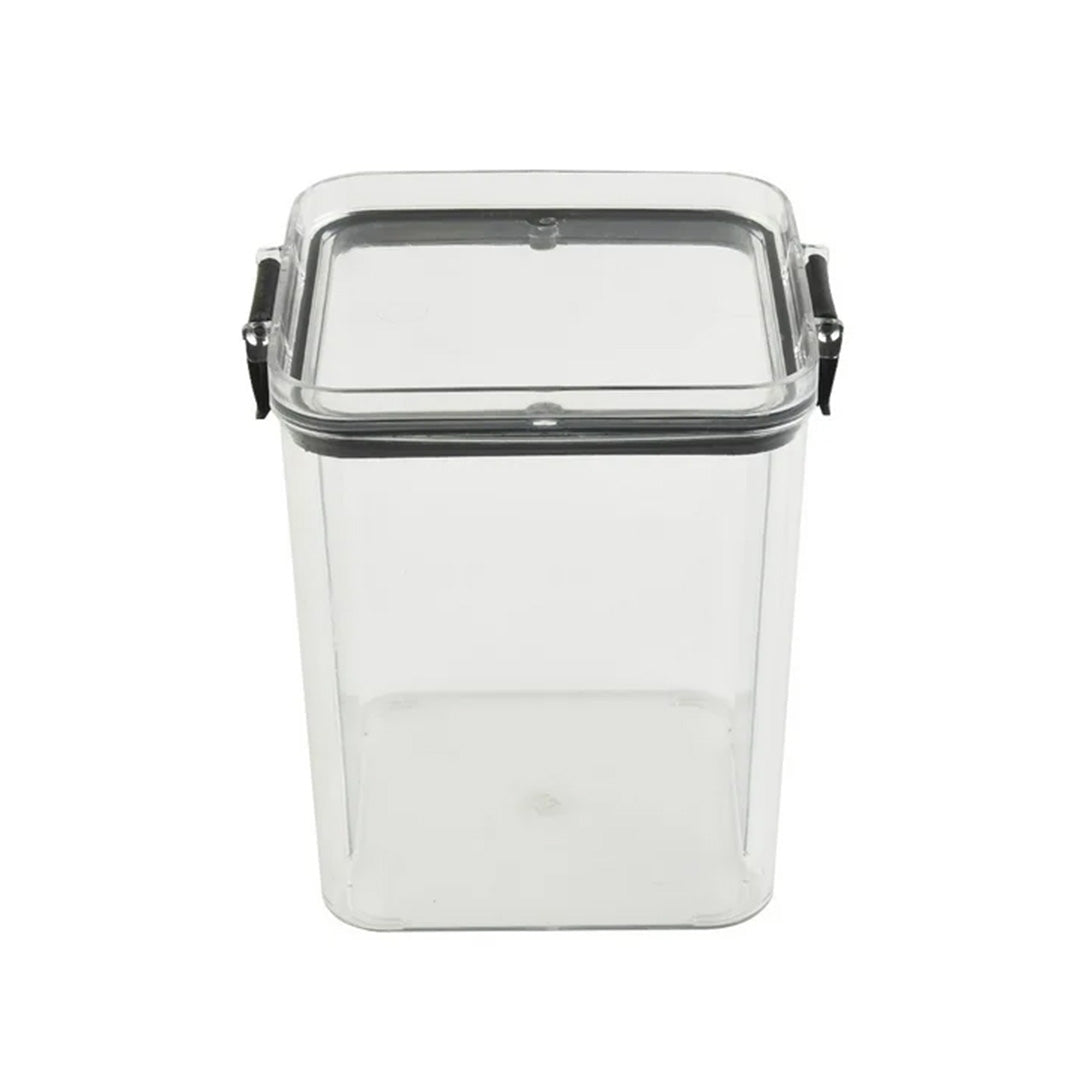 Canister 24X10Cm Square Clear Easy Lock