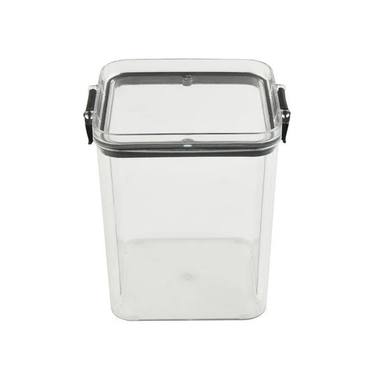 Canister 24X10Cm Square Clear Easy Lock