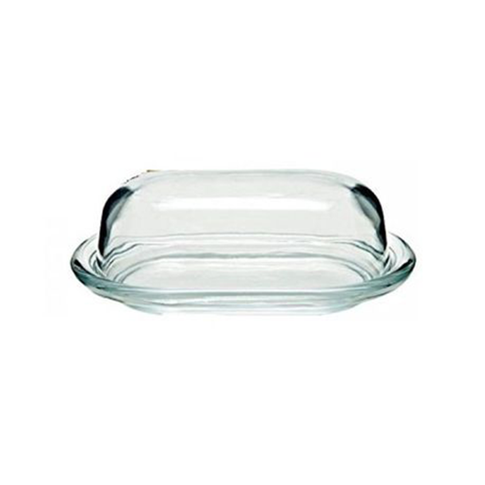 Butter Dish 19X13Cm Oval Glass Uranus