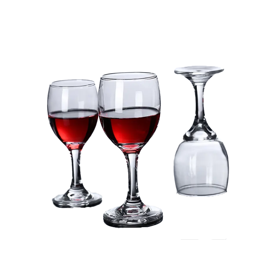 Tumbler 6Pc Wine 180Ml 16X6Cm Clear