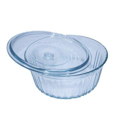 Casserole 1.5L Round Clear Brorosilicate