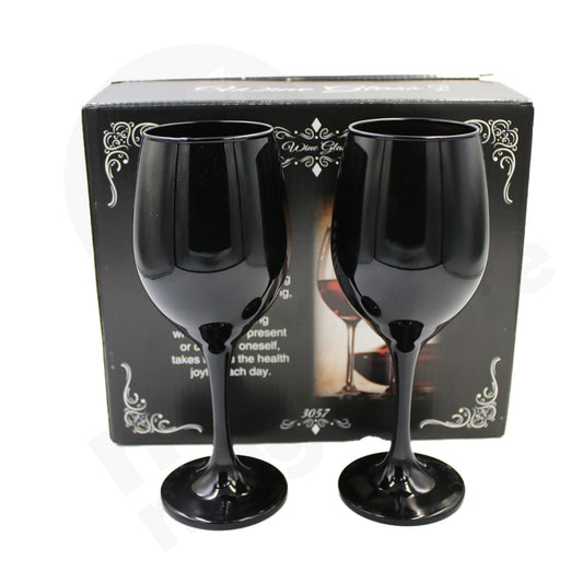 Tumbler  6Pc Wine 20X6Cm Black 3057