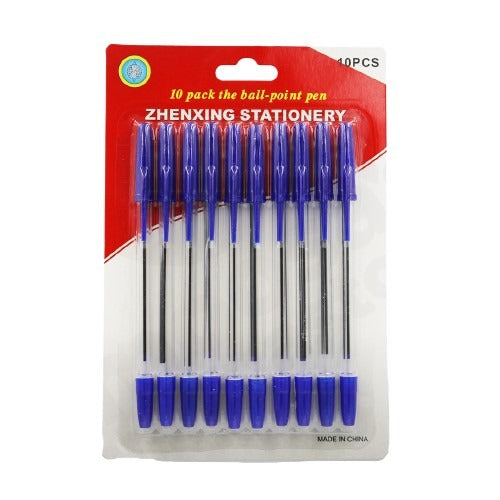 Pen 10Pc Blue Zhenxing