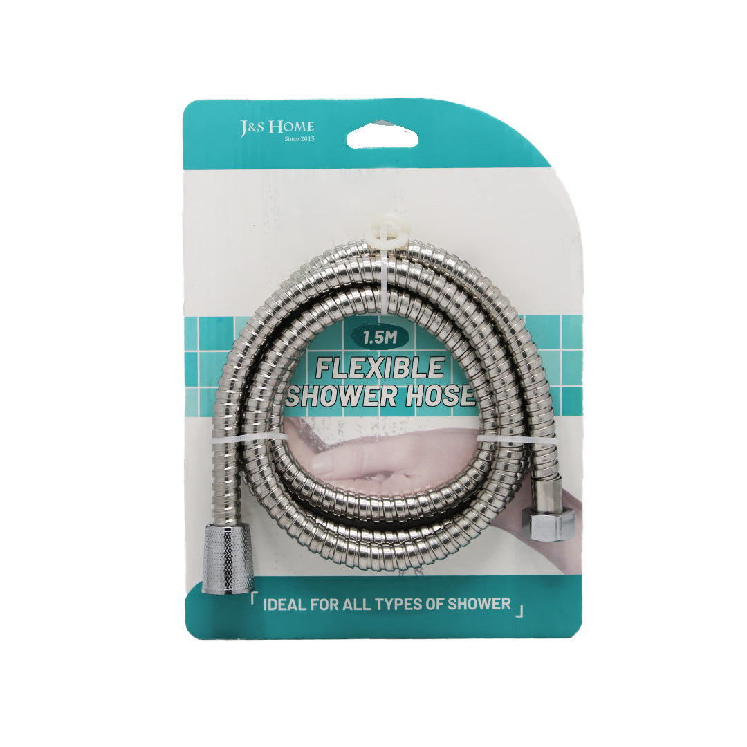 Shower Hose 1.5M Flexible Silver J&S Home