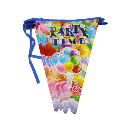 Party Banner Flags 12Pc Assorted