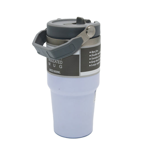 Travel Mug 600Ml19X9Cm With Handle Stainless Steel