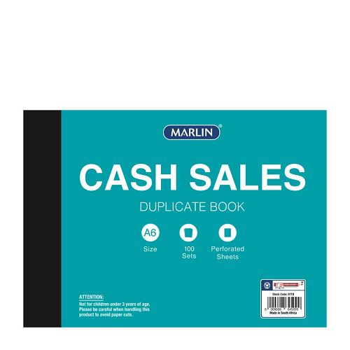 Marlin Cash Sale  Book Dupl A6/100