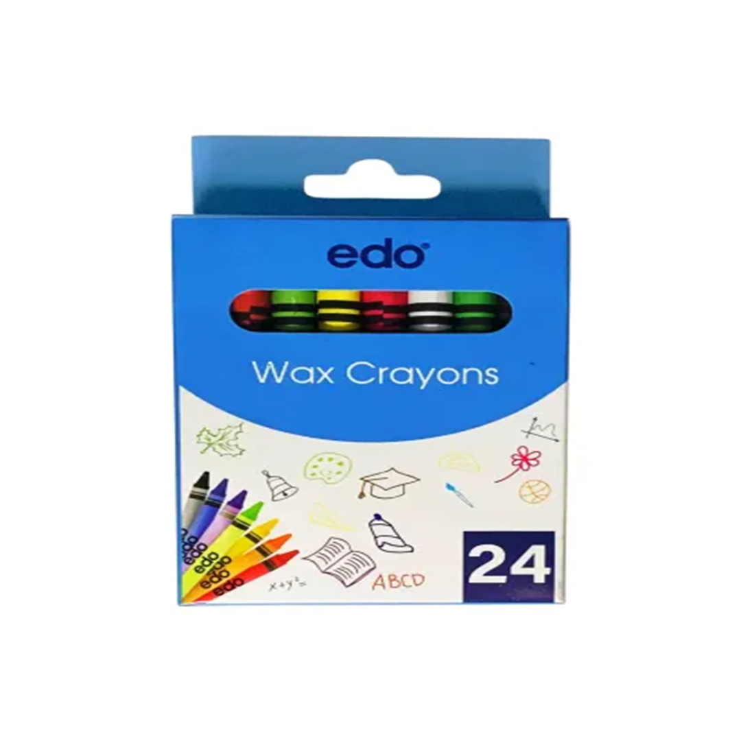 Marlin Crayons 24Pc 8Mm Wax Edo