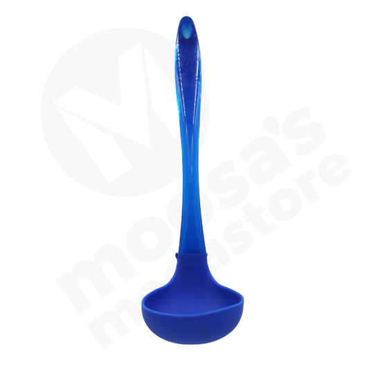 Ladle 30Cm Silicone With Plastic Handle Trans