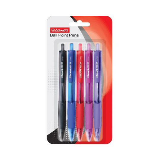 Pen Ball Point 5 Pk  Luxor