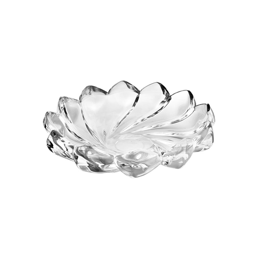 Platter 33Cm Clear Embossed Queen Sachi