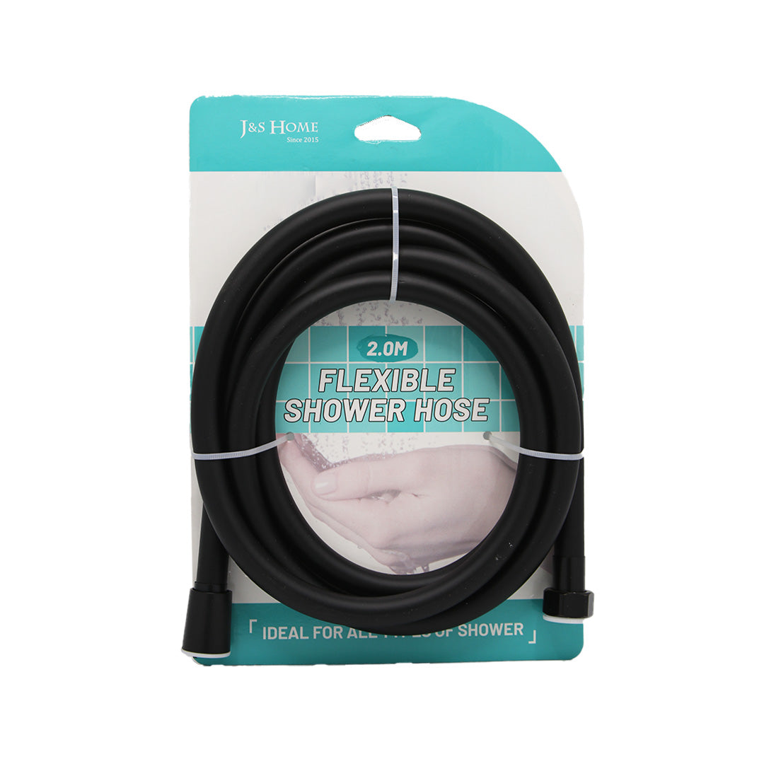 Shower Hose 2M Flexible Black J&S Home