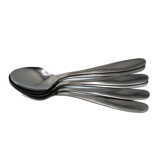 Table Spoon 6Pc Black Plain Yes House