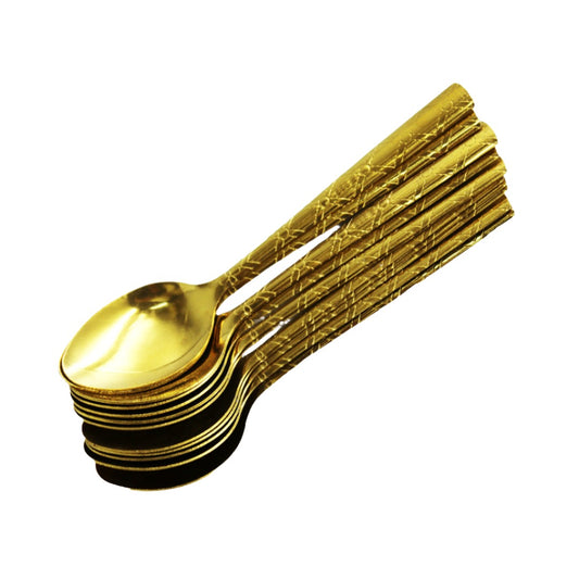 Table Spoon 12Pc Gold Embossed 240G