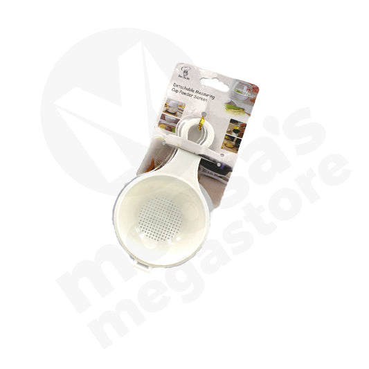 Measuring Spoon With Sieve 2Pc 9Cm Carded