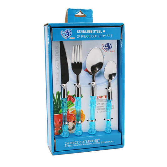 Cutlery Set 24Pc S/S Trasp Handle Jiale