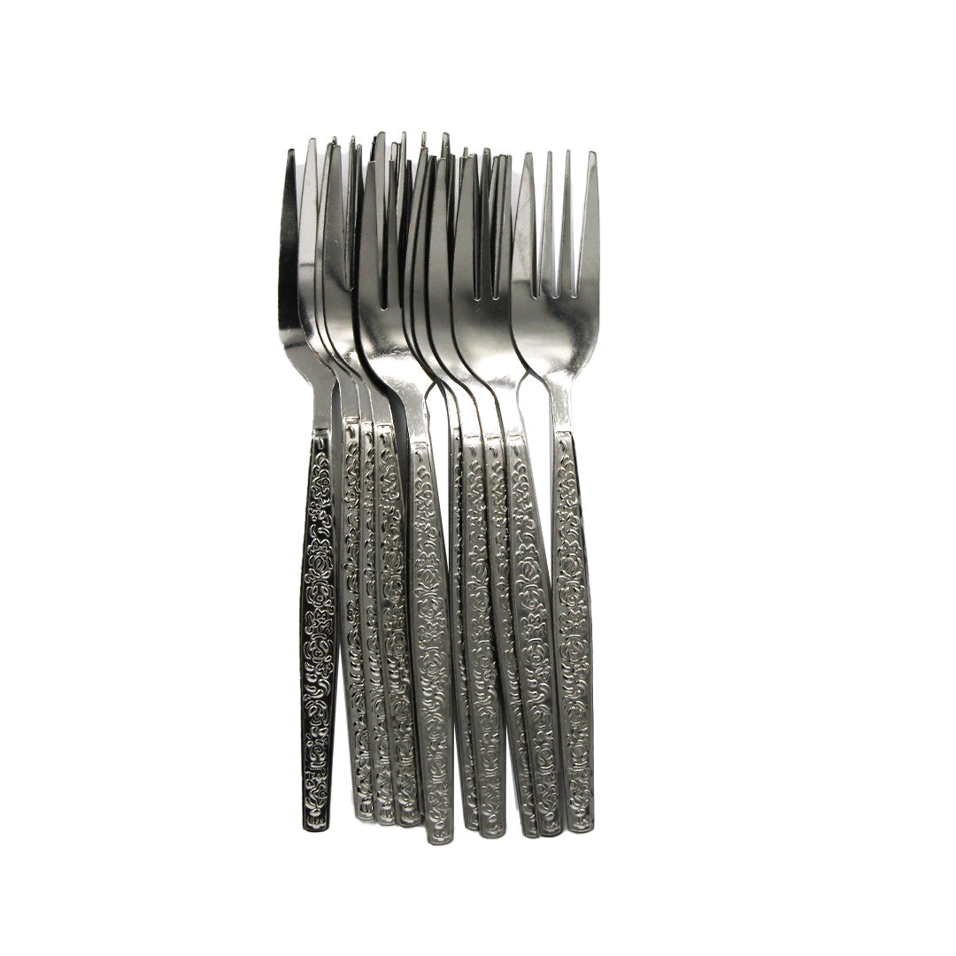 Fork 12Pc Rose Home Exp