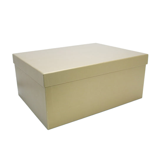 Gift Box 38X29X16Cm Plain Gold