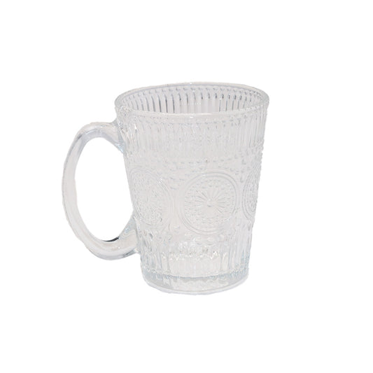 Mug 9.5X7.5Cm 250Ml Clr Emb Loose Jz-Zb008