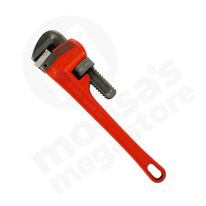 Wrench Pipe 14Inch Red Heavy Duty