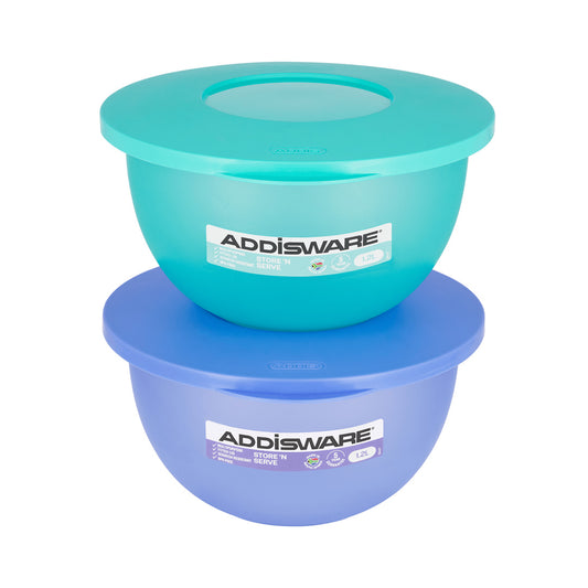 Addis Bowl With Lid Store & Serve 1.2L