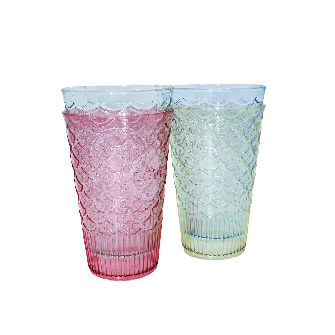 Tumbler  4Pc 13X8.5Cm Assorted Colour