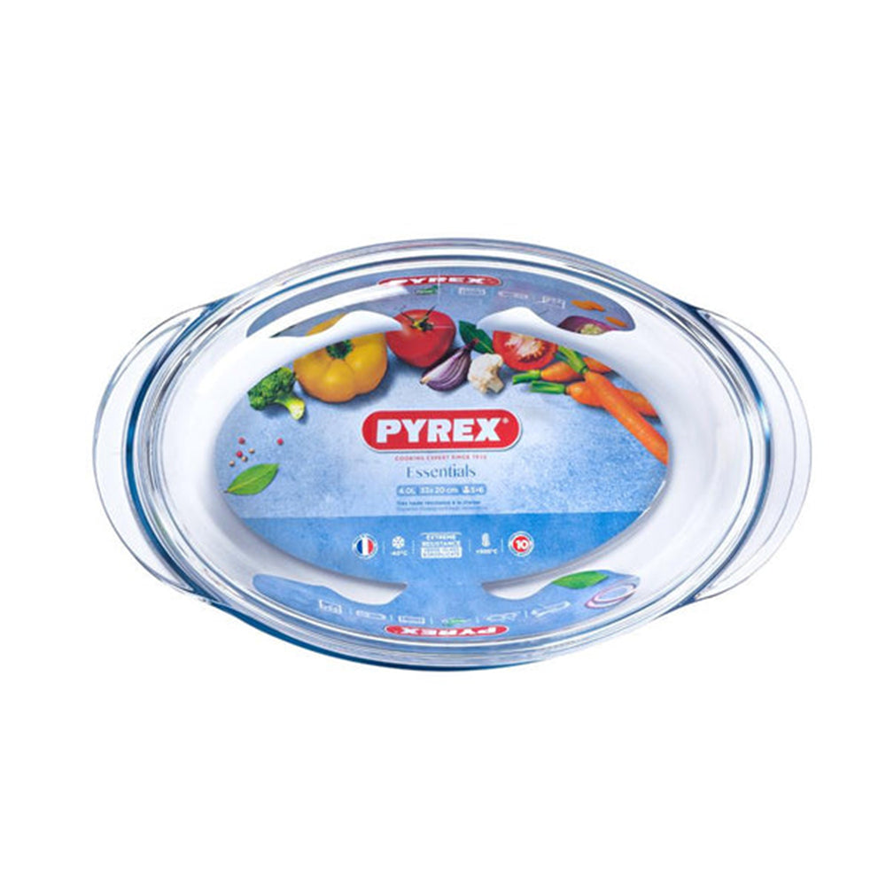 Oval pyrex clearance dish with lid