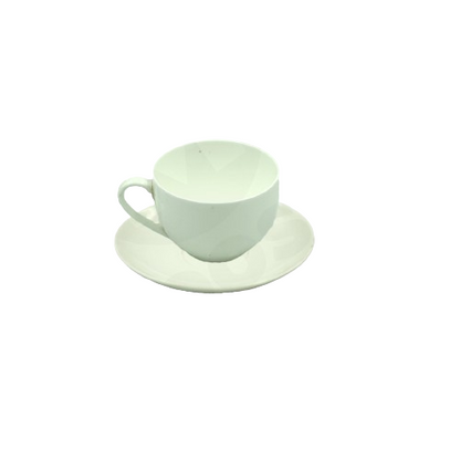 Cup & Saucer 7X10Cm White Loose