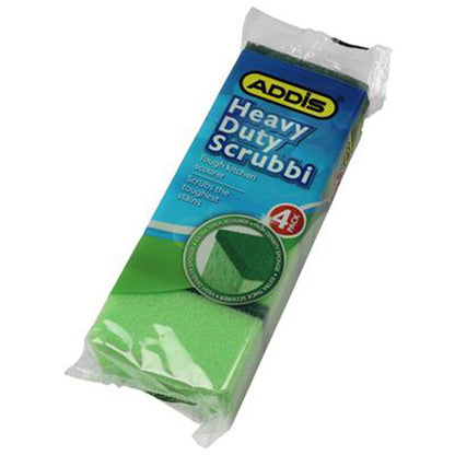 Sponge Scourer Heavy Duty  4Pc Addis