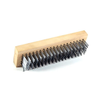 Wire Brush 18X5Cm Wdn Grip Basic Spec Euro Diy