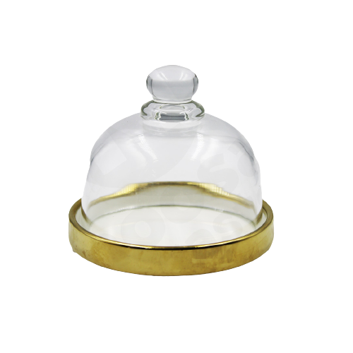 Cake Dome & Ceramic Base Set 10Cm