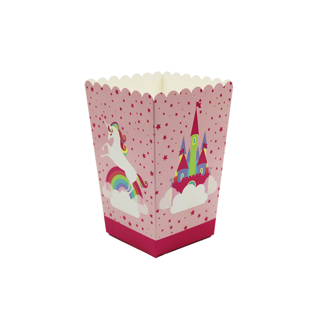 Party Popcorn Box 10Pc Assorted Prints