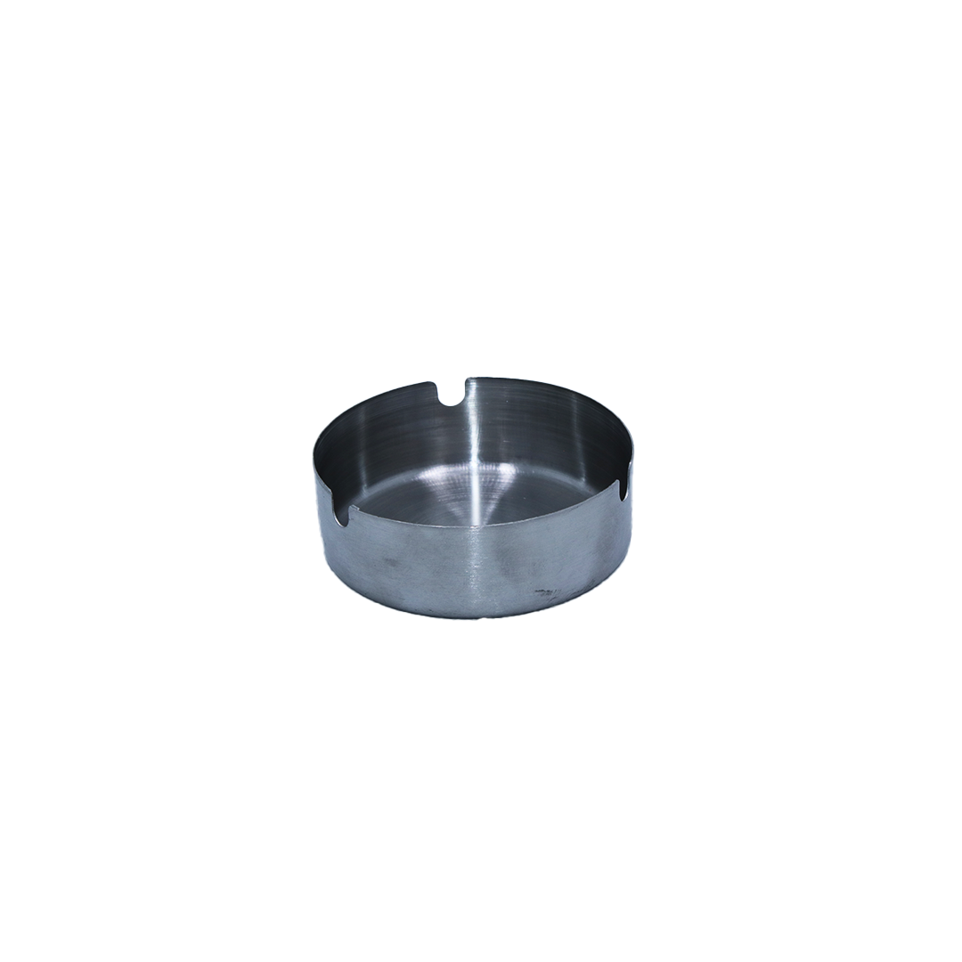 Ashtray 8Cm Round Stainless Steel