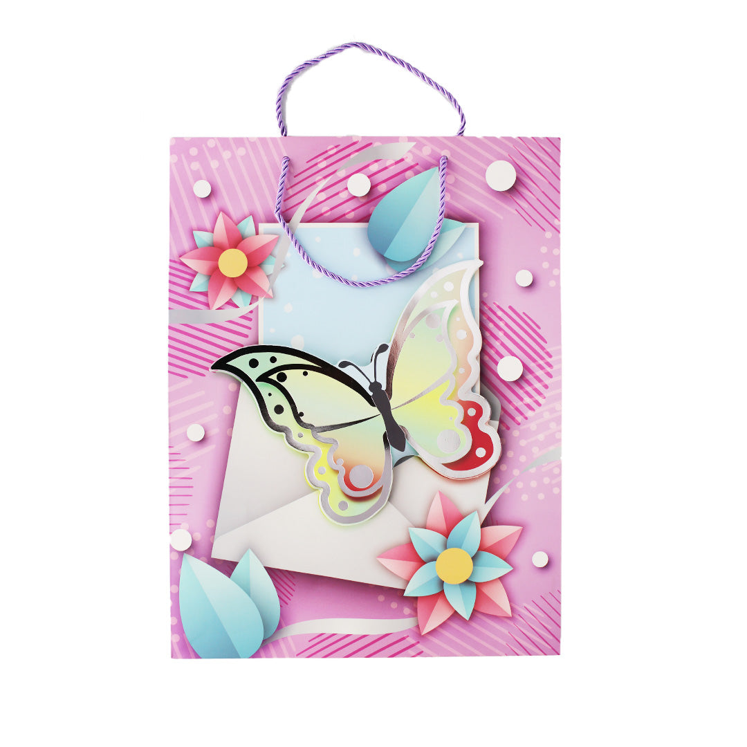 Gift Bag 23X18X10Cm 3D Assorted