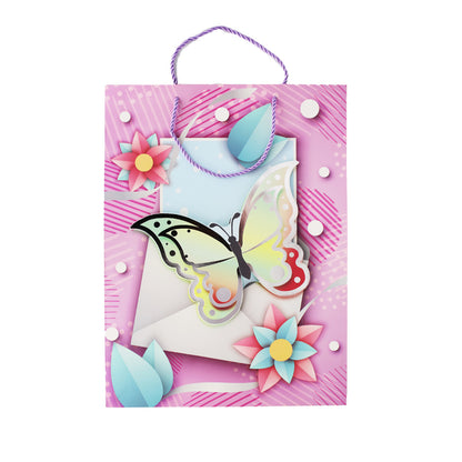 Gift Bag 23X18X10Cm 3D Assorted