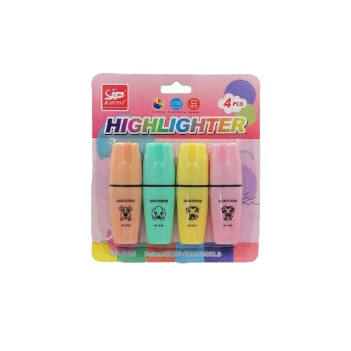 Highlighter 4Pc 8.5Cm Jian Pai