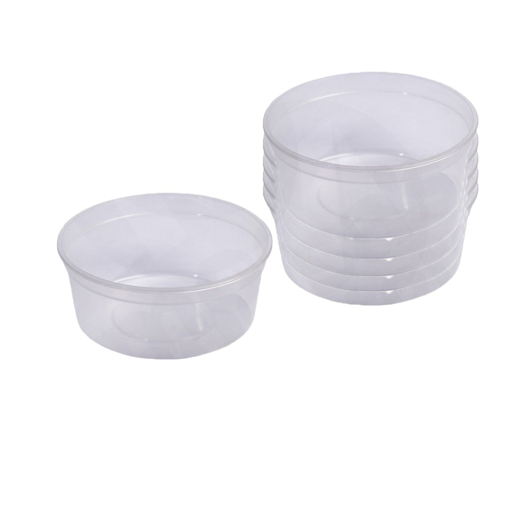 Tub 500Ml With Lid 10Pc Clear Plastic