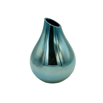 Vase Glass 17X5Cm Tinted Metallic