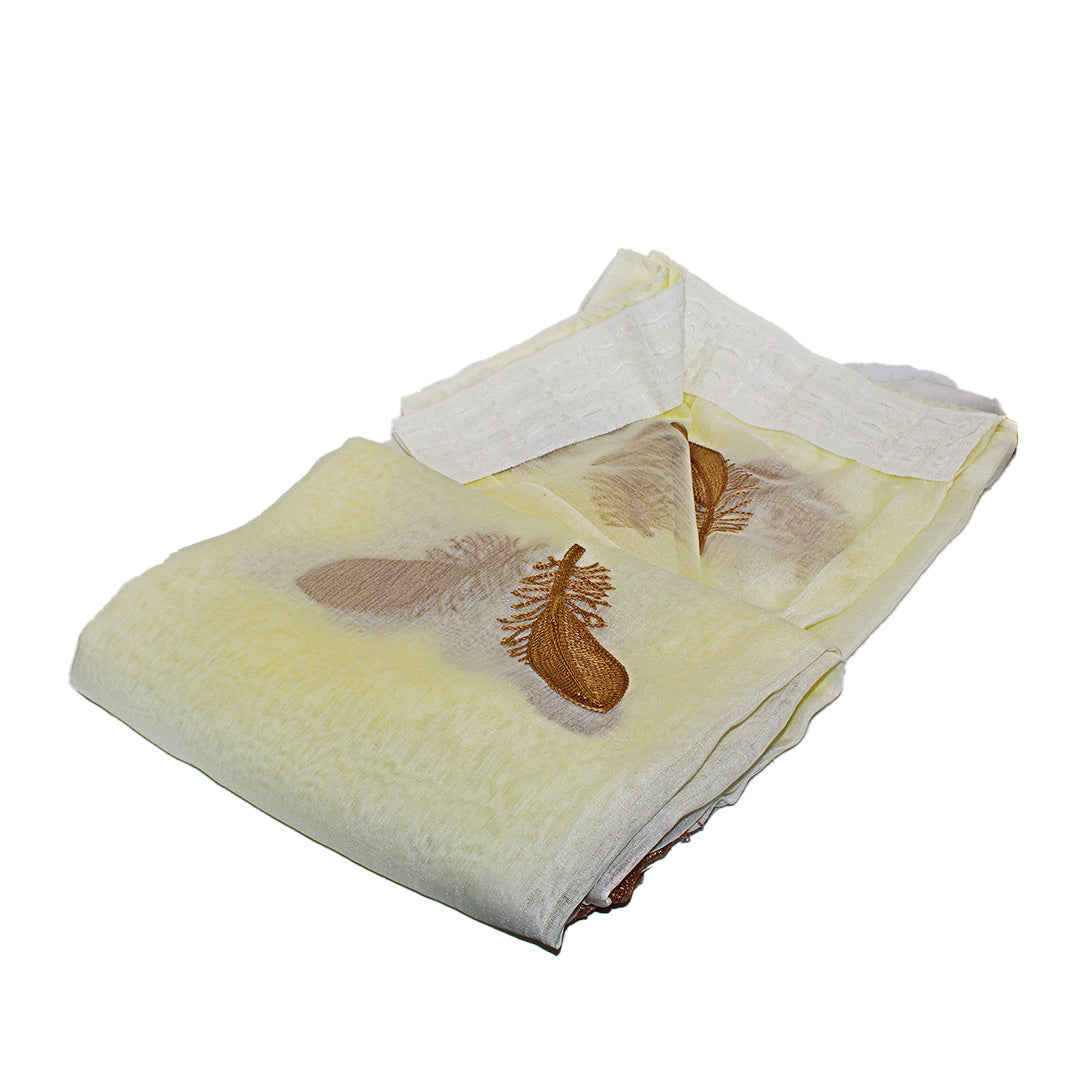 Curtain Printed Embossed Linen 250X220