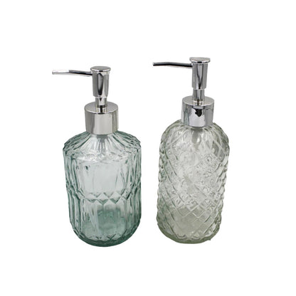 Soap Dispenser Clear/Tinted Glass Assorted