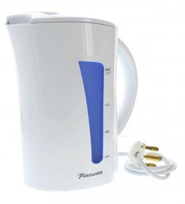 Pineware Kettle 1.7Litre Black/White