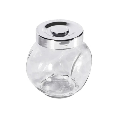 Jar Spice 9X7Cm Round Clear Angled