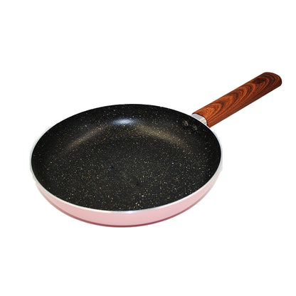 Frying Pan 21Cm Non Stick  Wooden Look Handle