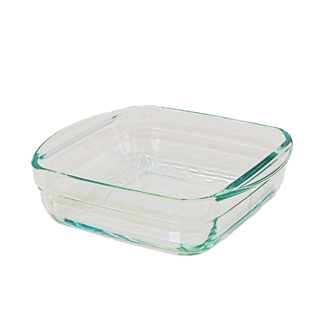 Aqua Baking Tray Square  No Lid 1L Borosilicate