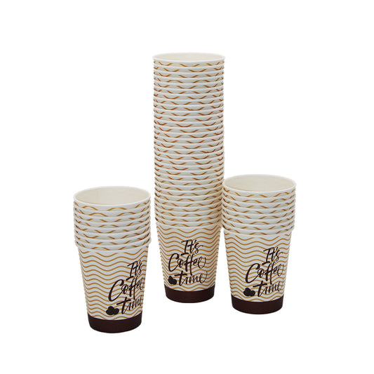 Paper Cup Coffee 50Pc 200Ml Its Coffee Time