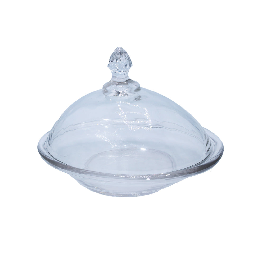 Candy Bowl 21X16Cm Clear Oval Dome Lid Faqiang