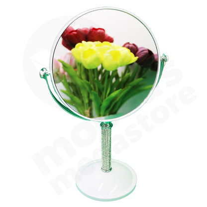 Mirror Cosmetic 17.5Cm Round Studs On Stem