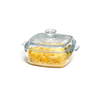 Casserole 1.5L W/Lid Tempered Glass G/Box