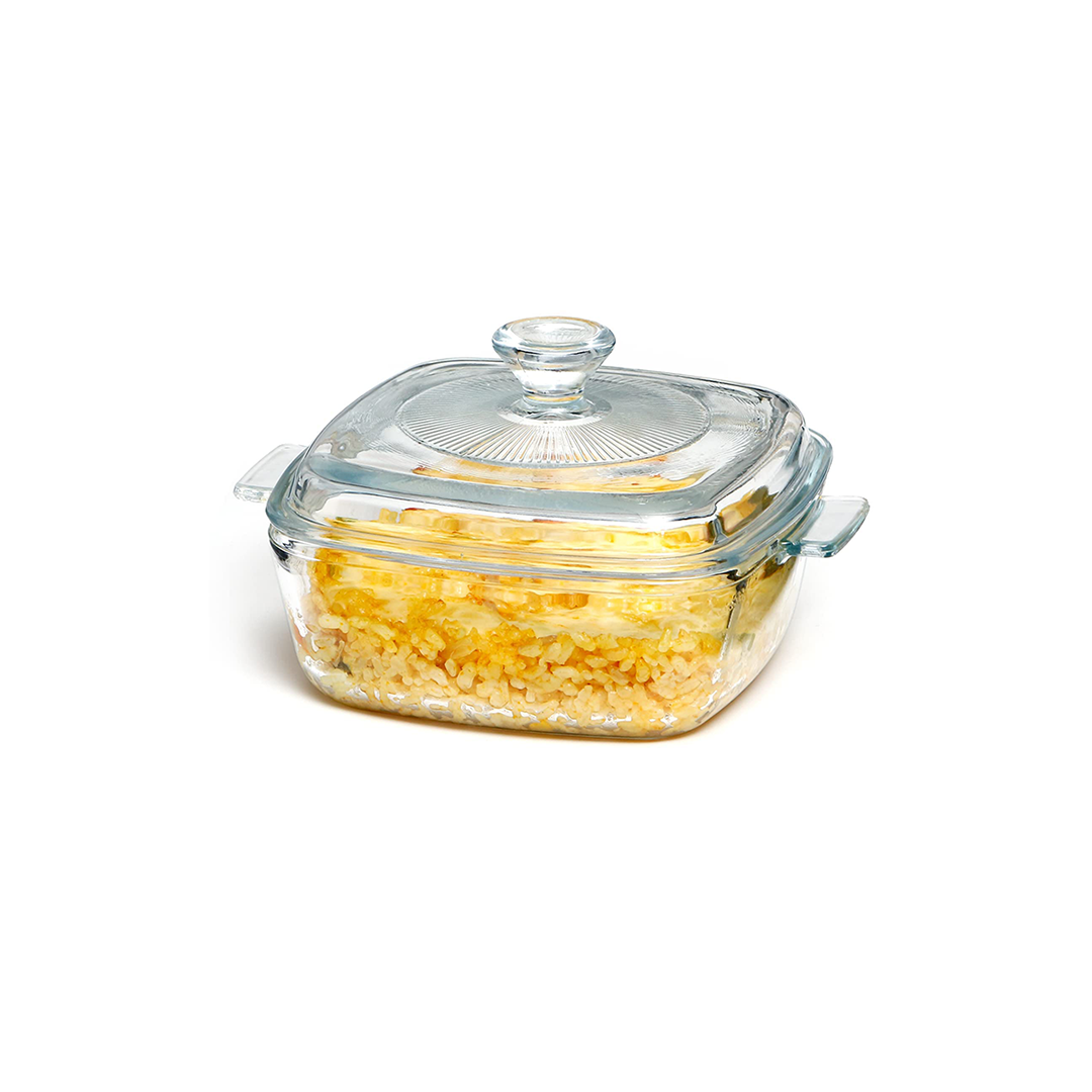 Casserole 1.5L W/Lid Tempered Glass G/Box